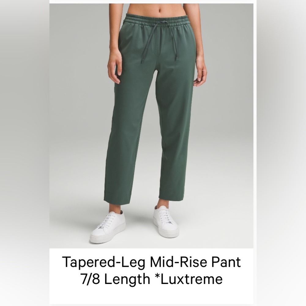 Lululemon Athletica Deep Green Cropped Pants